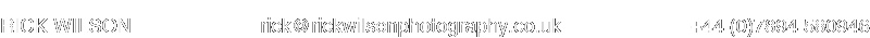 RICK WILSON PHOTOGRAPHY .... rick@rickwilsonphotography.co.uk .... +44(0)7894 580946